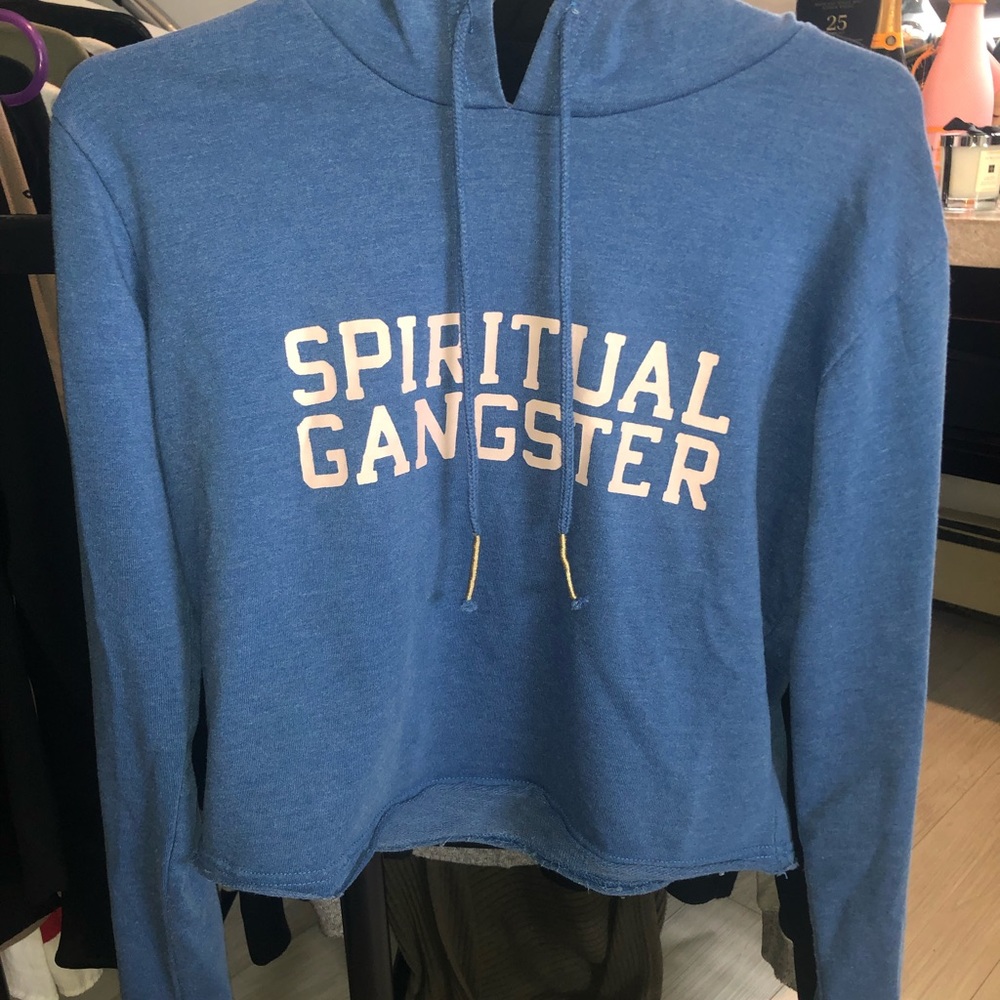 Spiritual Gangster Cropped Hoodie